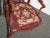 Burgundy Vintage French Provincial Burgundy Needlepoint Tapestry Chair For Sale - Image 8 of 13