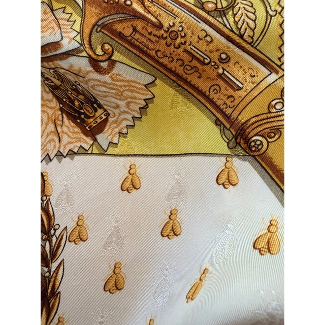 1980s Hermès Napoléon Silk Scarf 1985 Designed by Philippe Ledoux For Sale - Image 5 of 12