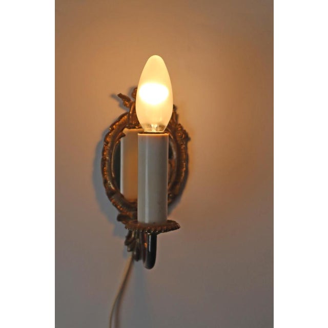Small Wall Lamps with Mirror, France, 1960s, Set of 2 For Sale - Image 4 of 17
