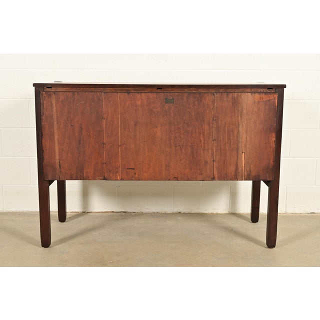 Stickley Brothers Antique Mission Oak Arts & Crafts Strap Hinge Sideboard, Circa 1910 For Sale - Image 14 of 16
