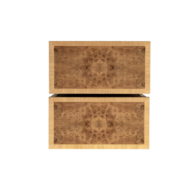 French Burr Elm Commodes, 19th Century, Set of 2 For Sale - Image 4 of 11