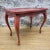 Wood Vintage Carved Oak Side Table Painted Red For Sale - Image 7 of 7