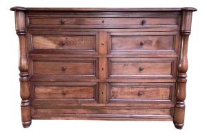 Empire Baluster Commode in Walnut