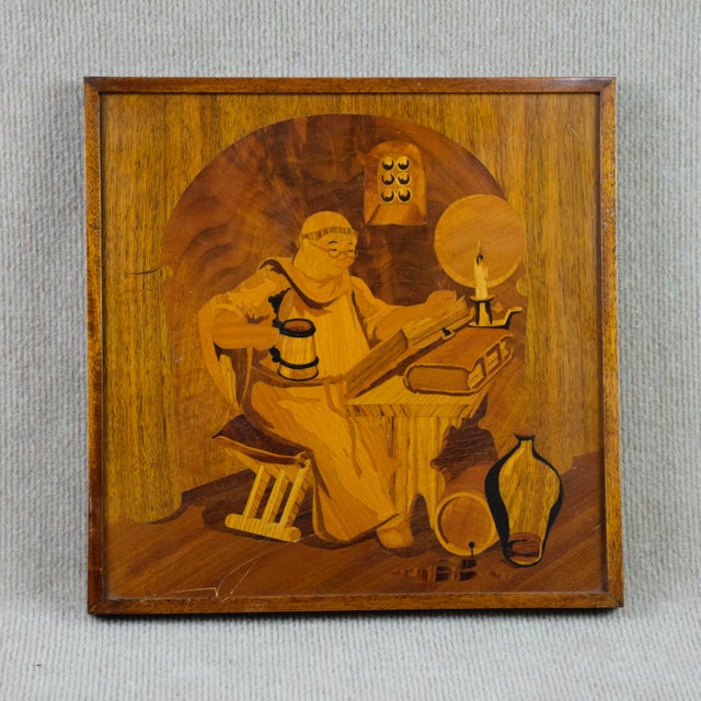 Inlaid Panel by Birger Ekman for Mjölby, Sweden, 1940s For Sale - Image 4 of 4