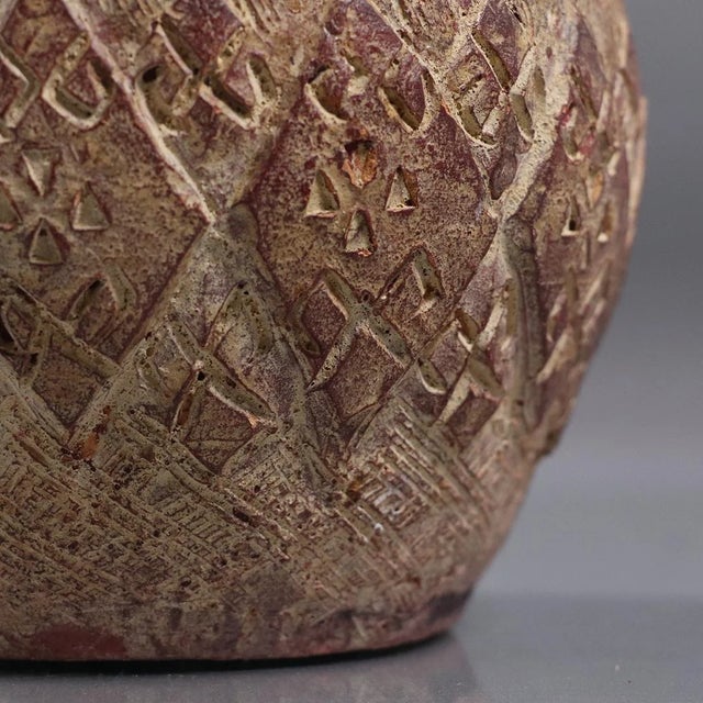 Mid 20th Century Latin American Clay Vase With Rings Handles Chairish