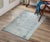 8x11 Ivory Hand-Knotted Wool Linear Gridwork Tribal Modern Carpet Rug For Sale In New York - Image 6 of 8