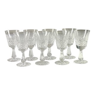 1990s Waterford Crystal of Ireland-“Kenmare “-4 Ounce Wines-Set of Eight For Sale