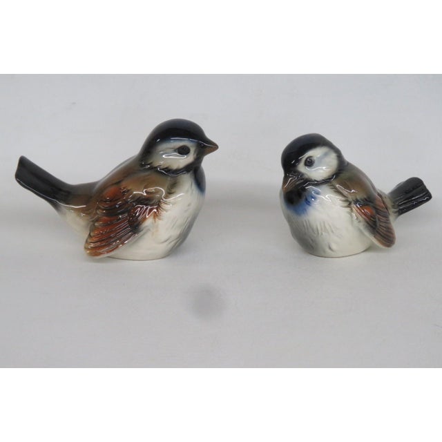 Ceramic Goebel W Germany Cv73 and Cv74 Pair of 2 Porcelain Sparrow Bird Figurines 4899b For Sale - Image 7 of 18