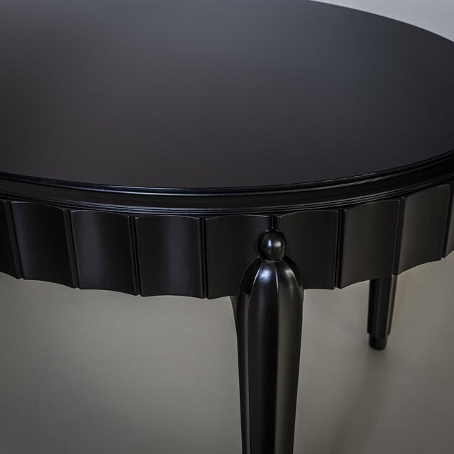 Wood Art Deco Dining Room Set, Italy, 1930s, Set of 8 For Sale - Image 7 of 10