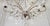 French Country Antique Reproduction Italian Chandelier With Rock Style Crystals For Sale - Image 3 of 10