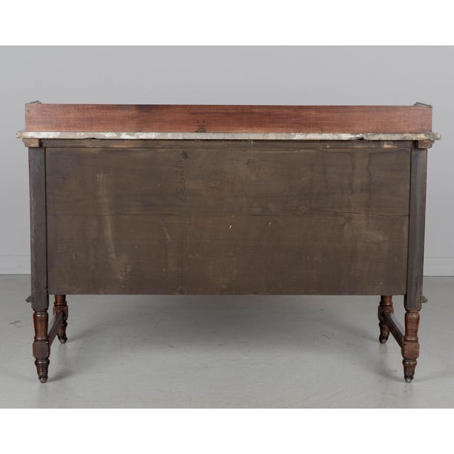 19th Century English Marble Top Walnut Sideboard by P. E. Gane For Sale - Image 10 of 10