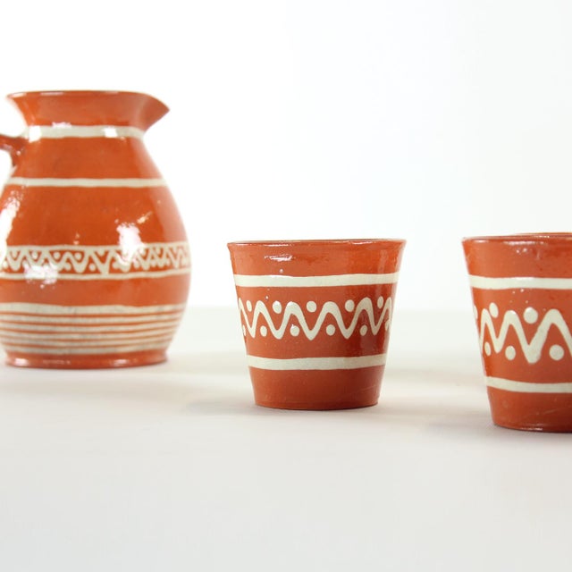 1960s Ceramic Drinking Set, Former Czechoslovakia, 1960s, Set of 7 For Sale - Image 5 of 10
