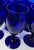 1990s Vintage 90s Cobalt Goblets- Set of 8 For Sale - Image 5 of 10