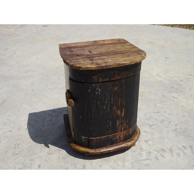 Small Cabinet in Canoe Wood and Teak, 2000s For Sale - Image 6 of 18