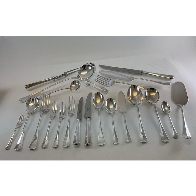 1980s 1980s Complete European Cutlery Set for 12, Including Fish Eaters & Serving Pieces 132 Pieces For Sale - Image 5 of 18