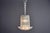 Stunning Italian Murano glass chandelier from the 1930s, composed of clear twisted glass elements arranged around a...