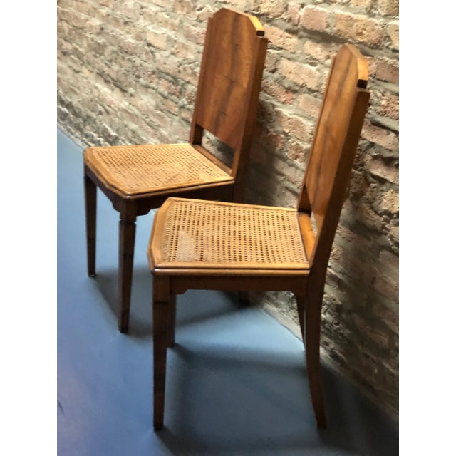 Single French Art Deco Walnut Side Chair, 1930 For Sale In Chicago - Image 6 of 10
