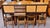 Mid 20th Century Iconic European Mid Century Modern Teak & Wicker Nesting Dining Suite W/ Credenza, Dining Table & Four Chairs c.1960 For Sale - Image 5 of 18