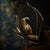 Metal Vintage Brass & Copper Parrot on Perch With Stand & Hoop, Attributed to S. Bustamonte For Sale - Image 7 of 10