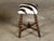 Turn of the Century Barley Twist English Stool with Zebra Hide Upholstery For Sale - Image 12 of 12