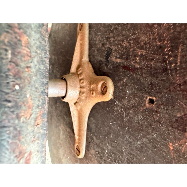 Wood Antique Chas. Parker Adjustable Piano Chair With Glass Ball Claw Feet For Sale - Image 7 of 8