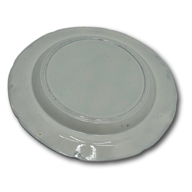 Stunning & Rare Antique Original Set of 9 Dark Flow Blue English Staffordshire 10 Inch Dinner Plates Circa 1830s For Sale In Boston - Image 6 of 17