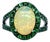 Natural Opal Tsavorite Ring 14k Gold 5.66 TCW Certified, Size 6.5 For Sale