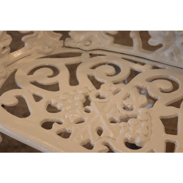 Circa 1950s — By J. F. Day & Co. Cast Iron Grapevine Garden Suite, 5 Pieces, Attributed For Sale - Image 9 of 13