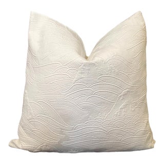 Rolling Hills Matelassae 24" Down Filled Pillow For Sale