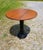 Antique Round Oak Top Pub Table with Cast Iron Column Base An antique pub table with a round solid oak top and a cast iron...