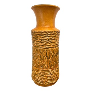 Yellow Ceramic Vase, 1960s For Sale