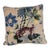 Designer Linen Throw Pillow in Exotic “Braganza” Jungle Print With Leopard Motif For Sale