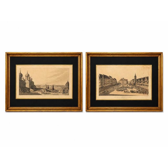 Landscapes, 20th Century, Engravings, Set of 2 For Sale - Image 6 of 6