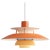 Louis Poulsen Poul Henningson Orange PH5 Mini Pendant for Louis Poulsen For Sale - Image 4 of 4