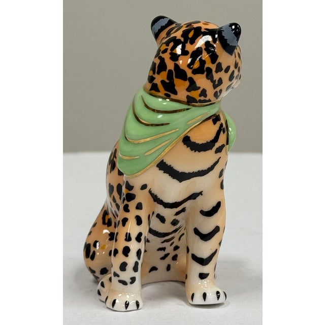 Vintage Lynn Chase Porcelain "Jungle Jaguar" Salt Shaker For Sale In Kansas City - Image 6 of 7