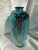 Japanese Cloisonne Enamel Vase Wisteria Ice Blue Ground 7 in Antique Meiji Era For Sale - Image 4 of 14
