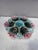 French Majolica blue, pink and grey oyster plate unsigned from Fives Lille, circa 1890.