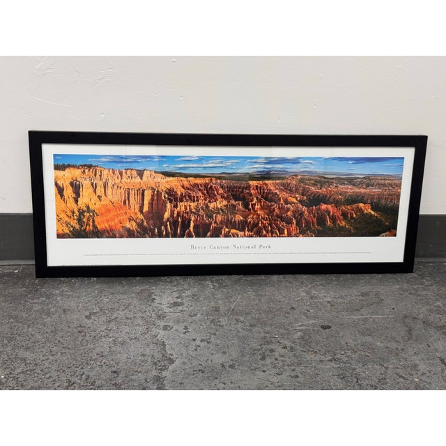 Design Plus Gallery presents a Framed Bryce Canyon Panoramic Photo. This horizontal panoramic photograph captures Bryce...