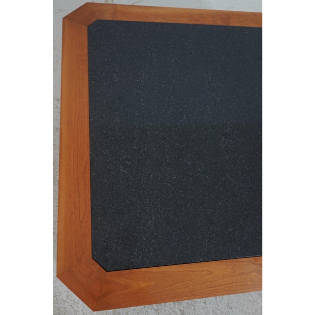 Stickley Cherry 21st Century Collection Granite Top Coffee Table For Sale In Philadelphia - Image 6 of 12