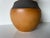 Vintage Organic Brown and Black Matte Glaze Ceramic Vase For Sale - Image 9 of 13