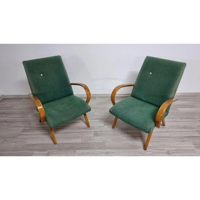 1960s Set of Vintage Armchairs by Jaroslav Smidek, 1960s For Sale - Image 5 of 10