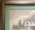 Wood Vintage Chinese Original Painting on Linen, Winter Scene, Signed and Sealed For Sale - Image 7 of 11