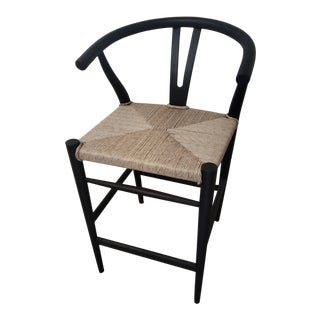 Wegner Wishbone Style Counter Stool For Sale