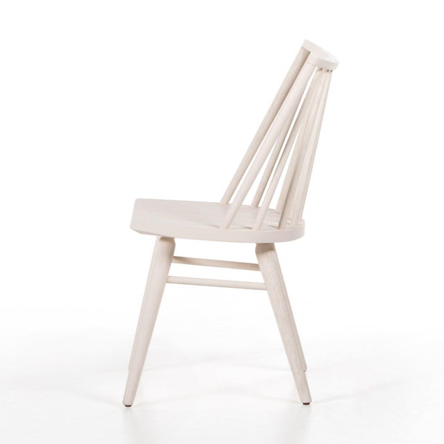 Four Hands Lewis Windsor Chair - Off White Oak Solid For Sale In Austin - Image 6 of 12