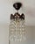 Small Vintage Crystal Chandelier – Bronze Filigree Crown & Amethyst Glass Accents For Sale - Image 18 of 18