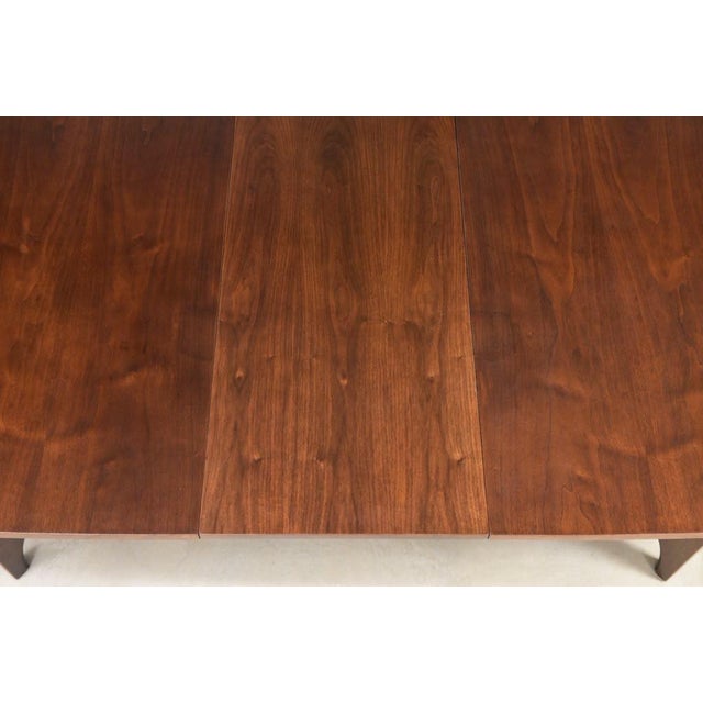 1960s Refinished Broyhill Brasilia 80” Walnut Dining Table For Sale - Image 10 of 13