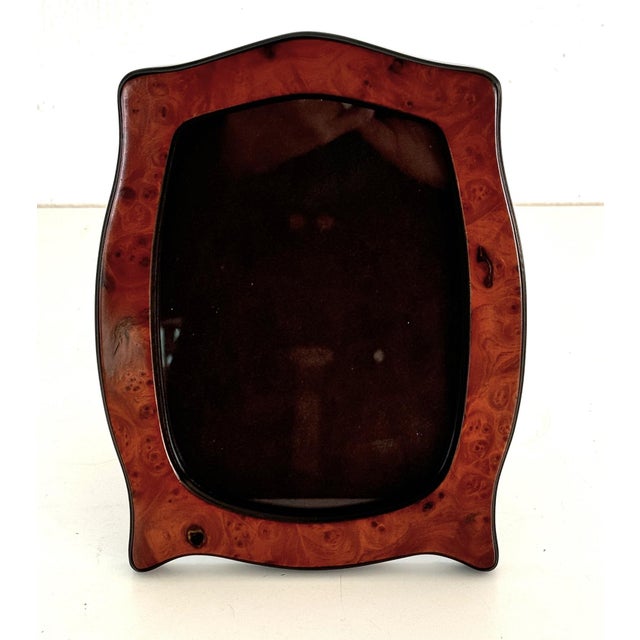 Italian Burl Wood Picture Frame, 1950 For Sale - Image 10 of 14