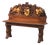 19th C. French Renaissance Carved Oak and Gilt Hall Bench With Heraldic Crest For Sale