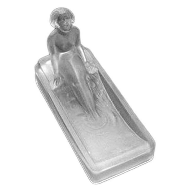 Art Deco Style H. Hoffman Frosted Glass Soap Dish Chairish