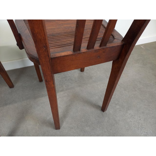 Set of Oak Bridge Armchairs, 1950s For Sale - Image 4 of 18